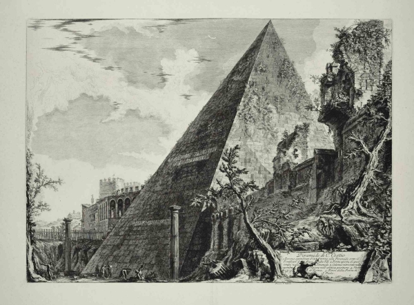 Giovan Battista Piranesi, Piramide di Caio Cestio 