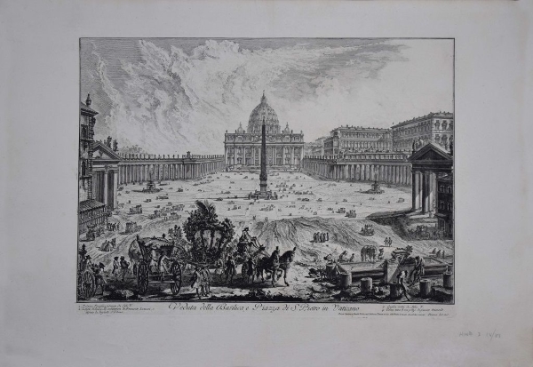 Giovan Battista Piranesi, View of Basilica and S. Peter Square 