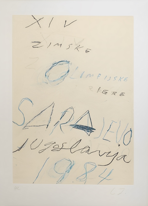 Cy Twombly, Sarajevo 1984 Winter Olympics, 1984