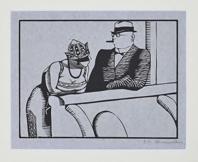 The Conversation by Hermann-Paul - Modern Artworks 