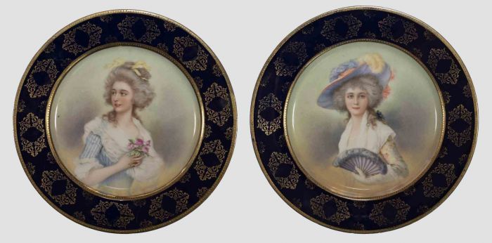 Pair of Decorated Plates
