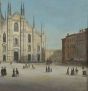 Duomo of Milan with Pesants