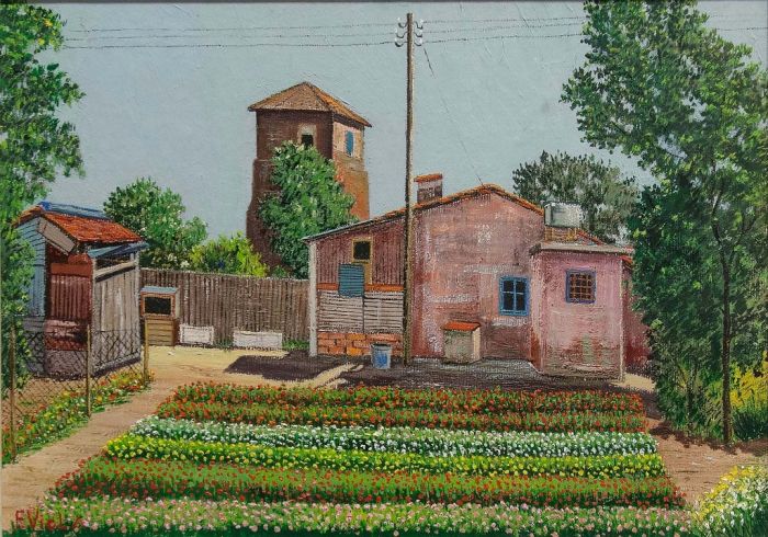 Rustic Cottage by Franco Viola - Contemporary Artwork
