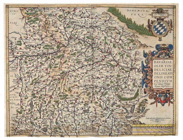 Abraham Ortelius - Map of Bavaria - Old Masters' Art