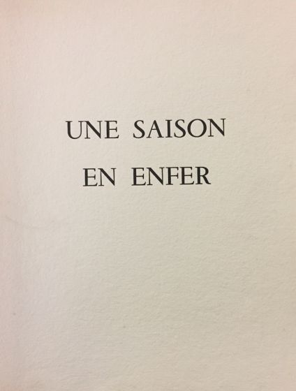 Une Saison en Enfer