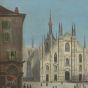 Duomo of Milan with Pesants