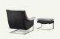 Armchair with Ottoman, Italian Production 1970s
