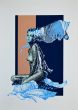Blue Woman by Oscar Pelosi - Contemporary Artwork