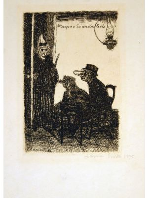 Masques scandalisés by James Ensor -Modern art artwork