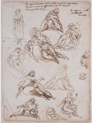 Studies and notes by Anonymous - Old Master Artwork