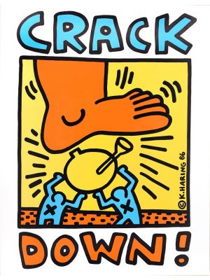 Crack Down! by Keith Haring - Contemporary artwork