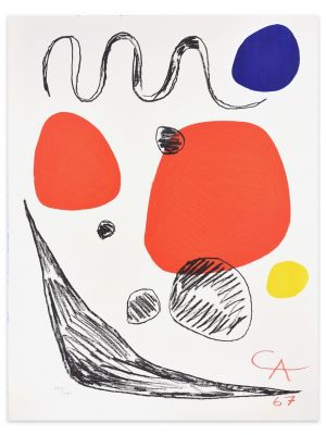 Red, Blue And Yellow Spheres by Alexander Calder - Contemporary Artwork