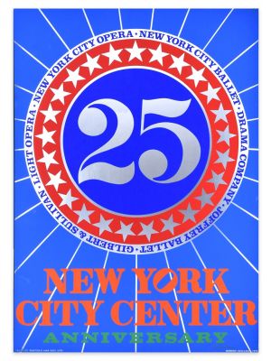 New York City Center 25th Anniversary by Robert Indiana - Contemporary artwork