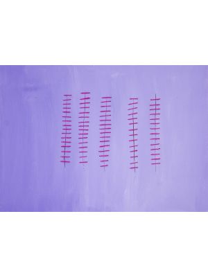 Seams on Lilac by Mario Bigetti - Contemporary Artwork