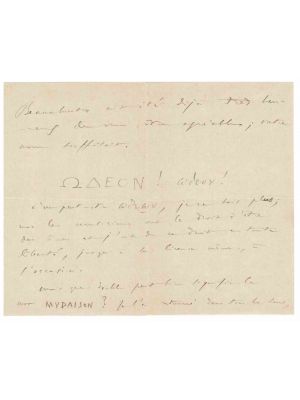 Autograph Letter by Camille Saint-Saëns - Original Manuscripts