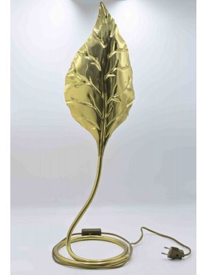 Tommaso Barbi - Vintage Brass Lamp Leaf - Designer Work 