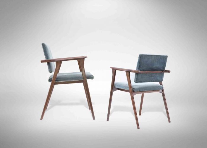 Pair of Rosewood Chairs "Luisa" by Franco Albini