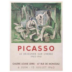 Pablo Picasso - Le Dejeuner sur L’Herbe - Vintage Poster 1962 - Contemporary Artwork 
