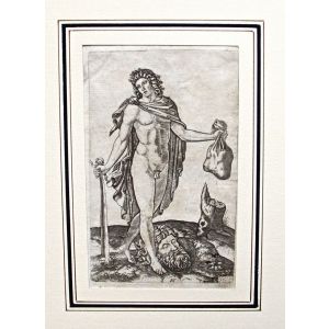 Marcantonio Raimondi - Davide Vincitore di Golia - Old Masters 