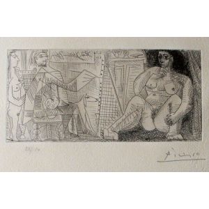 Pablo Picasso - Le Peintre et Son Modèle - Contemporary Artwork 
