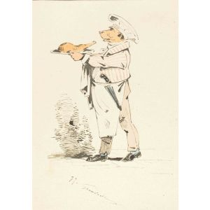 The Chef by Jean Jacques Grandville - Modern Artwork