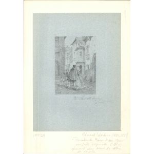 Rencontre de Manon et des Greux by Edouard Médouin - Modern Artwork