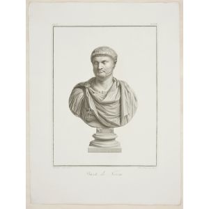 Busto di Nerone by Pietro Fontana - Old Masters Original Print