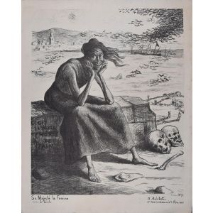 Sa Majestè la famine by Maximilien Luce - Modern Artwork
