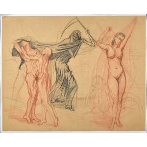 Death and Other Figures by Anonymous - Contemporary Artwork