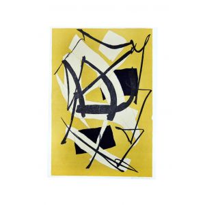 Ochre Composition by Luigi Montanarini - Contemporary Artwork