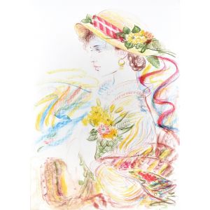 Romantic Woman by Jovan Vulic - Contemporary artwork