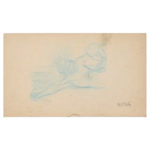 Study for Crucifix by Adolphe Léon Willette - Contemporary Artwork