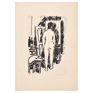 Nue Dans Le Miroir by Raoul Domenjoz - Modern Artworks 
