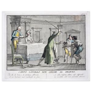 Corpo Satollo Non Crede Al Digiuno by Carlo Lasinio - Old Master Artwork