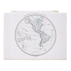  Hemisphere Of The New Continent - Ouest by Johann Georg Heck - Old Master Artwork