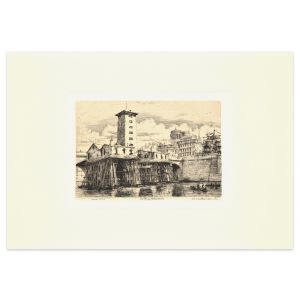 La Pompe Notre Dame by Charles Meryon - Old Master's artwork