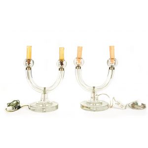 Glass Candleholder Lamps