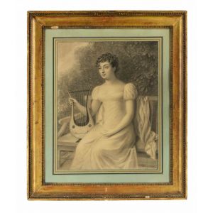 Allegory of Music - Pierre Paul Prod'hon - Modern Drawing
