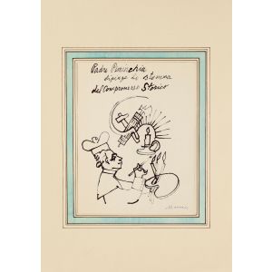 Historic compromise by Mino Maccari - Modern Artwork