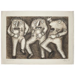 Orangish Figure by Sami Burhan - Prints & Multiples

