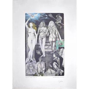Lies - From The Allegories by Renato Guttuso - Contemporary Artwork