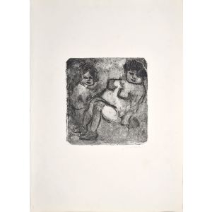 Black and White Nudes by Mino Maccari - Contemporary Artwork