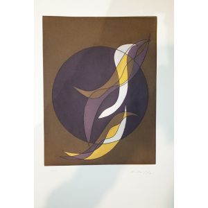 Plate VI from Suns/Landscapes by Roberto Crippa - Contemporary Artwork 