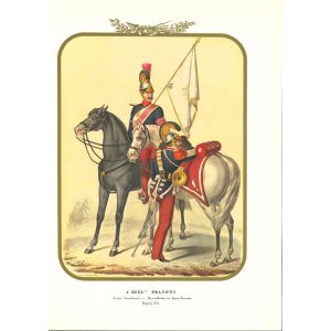 I Dragons Regiment is a lithograph by Antonio Zezon. Naples 1854.