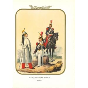 Carabinieri Regiment on Horseback is a lithograph by Antonio Zezon. Naples 1854.