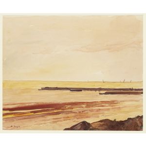 The Inactive Dam by André Ragot - Modern Artwork