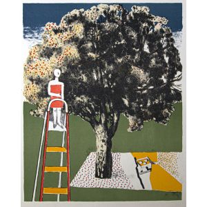 Figure and Tree by Franco Gentilini - Contemporary Artwork