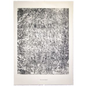 Le mur de sol is an original lithograph on watermarked paper 