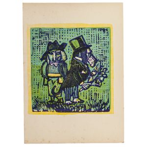 The Dogs by Mino Maccari - Modern Artwork