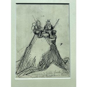 Pic nic in mountains By Gabriele Galantara - Artwork 